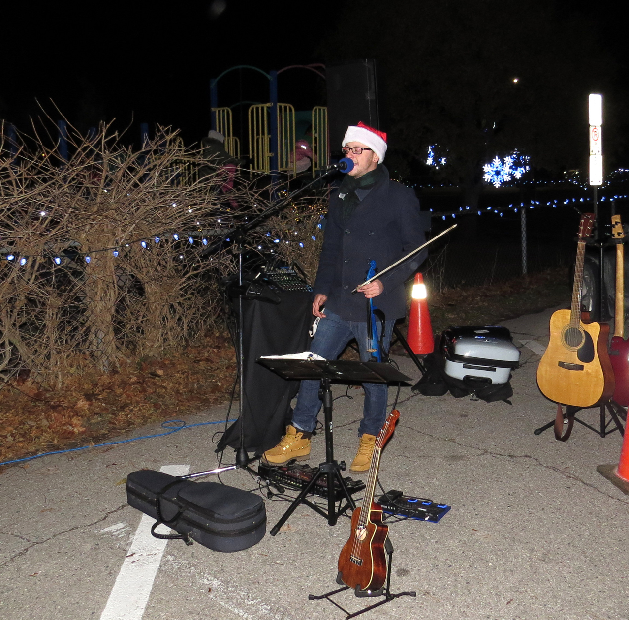 Jamie Baldwin at Light Up Grand Bend